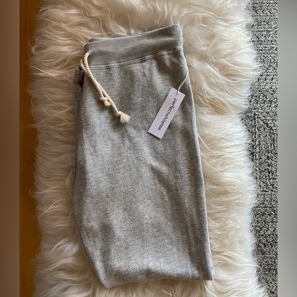 Perfectwhitetee Toni jogger heathered grey nwt